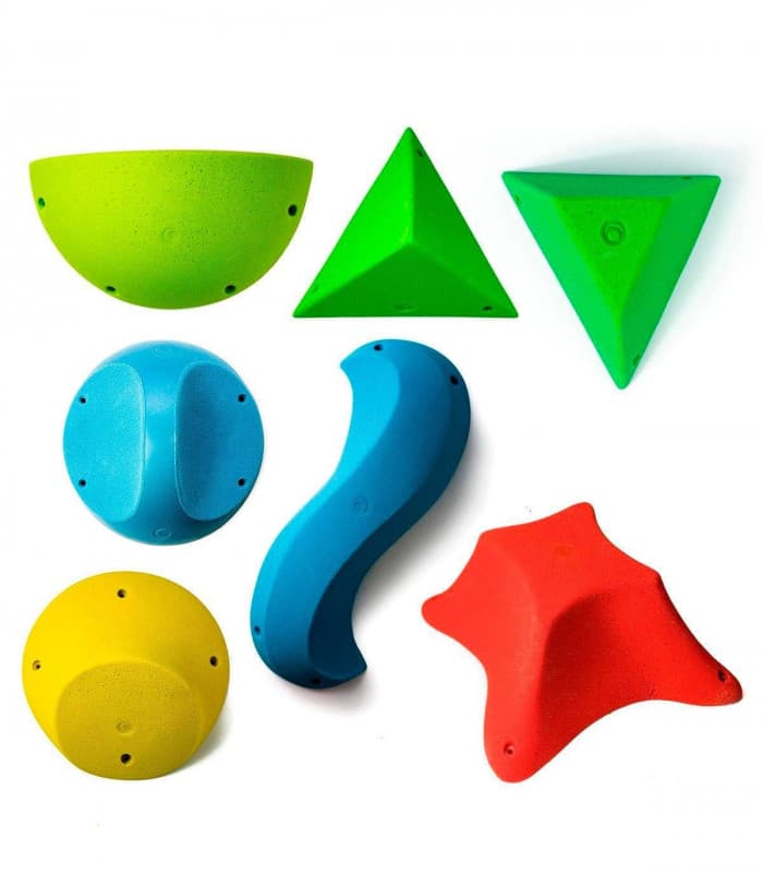 Pack de 7 volúmenes de ecalada para boulder técnico.